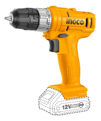 Atornillador 12 Volt Percutor 20nm Bat X 1.5ah Ingco Cidli12