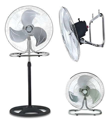 Pack X2 Ventiladores 3 En 1 Aspas Metalicas 3 Velocidades