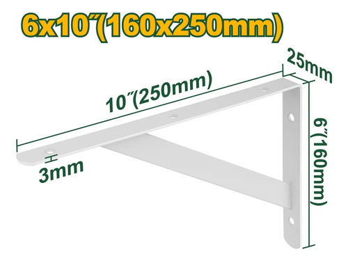 Ménsula Reforzada Jadever 16x25cm Jdzj3325 - Imagen 3