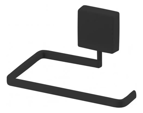 Soporte Metal Para Papel Higiénico Pared Negro Mate - Imagen 2