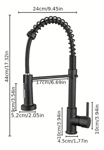 Grifo Canilla Monocomando 360o Cocina Baño Acero Inoxidable - Imagen 7