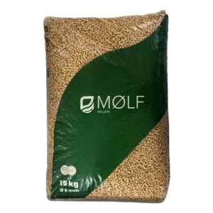 Pellet De Madera Puro Pino 6 Mm De Diámetro 2 Bolsas De 15kg