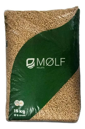 Pellet De Madera Puro Pino 6 Mm De Diámetro 2 Bolsas De 15kg