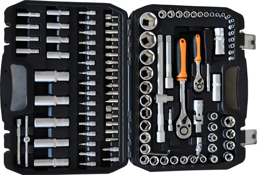 Set Herramientas Lusqtoff Tubo Crique Puntas Maletin 108 Pzs Color Negro - Imagen 3