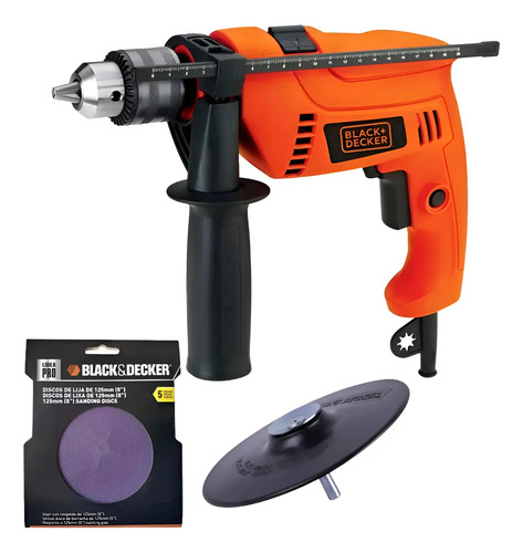 Taladro Percutor Atornillador Eléctrico De 13mm Black+decker