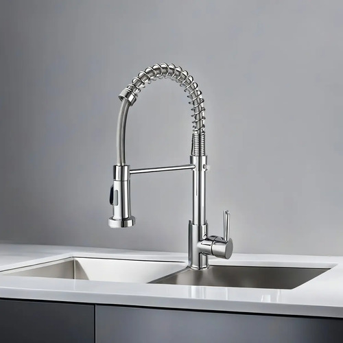 Grifo Canilla Monocomando 360o Cocina Baño Acero Inoxidable - Imagen 3