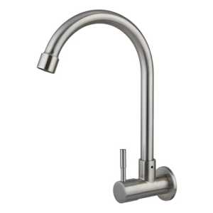 Grifo Unitario Canilla Acero Inoxidable Pared Rimontti 51912