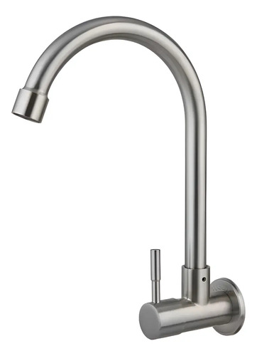 Grifo Unitario Canilla Acero Inoxidable Pared Rimontti 51912