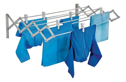 Tendedero Plegable Aluminio Mor Ropa 80 Cm - Imagen 2