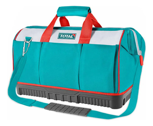 Bolso Total Porta Herramientas 16'' 40cm, Reforzado, Con Correa Ajustable, 16 Bolsillos - Tht16163 Turquesa