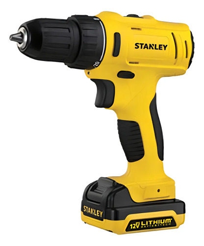 Taladro Inalambrico Stanley Scd12s2k 12v Oficial Amarillo