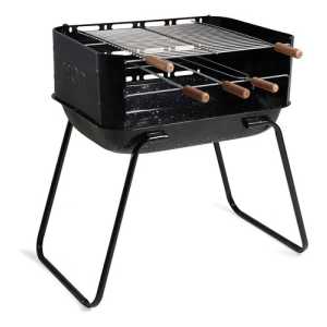 Parrilla Para Barbacoa Arizona Mor Con Lavabo Esmaltado - 3026 Negro/blanco