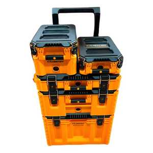 Caja Herramientas Carro Apilable Lusqtoff Naranja
