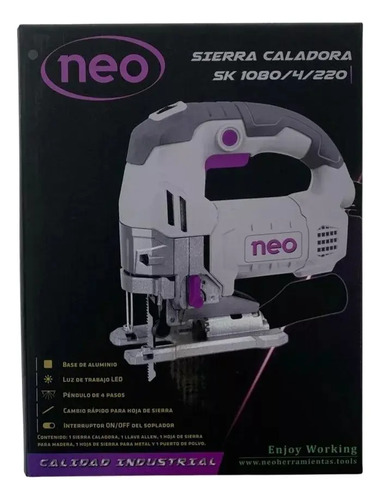 Sierra Caladora Potencia 750w Neo Sk1080/4/220 - Imagen 4