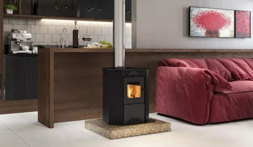 Calefactor Ecológico Doble Combustión Esq. + Kit Caños 790gf - Imagen 2