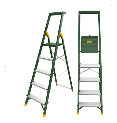 Escalera Aluminio 5 Escalones Jadever Jdld1h05 Plateado