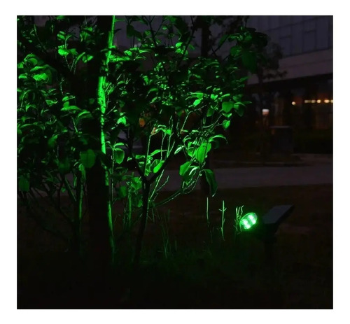Foco Solar Jardin Exterior Luz Led Verde 2w K37 - Imagen 4