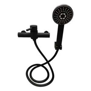 Monocomando Ducha Negro Palito Sin Transferencia Rimontti