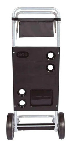 Carrito De Playa De Aluminio Negro De Hasta 15 Kg 002595 Mor - Imagen 5
