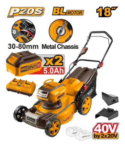 Corta Cesped 18 A Bateria P20s 20v Lmli20186 - Imagen 2