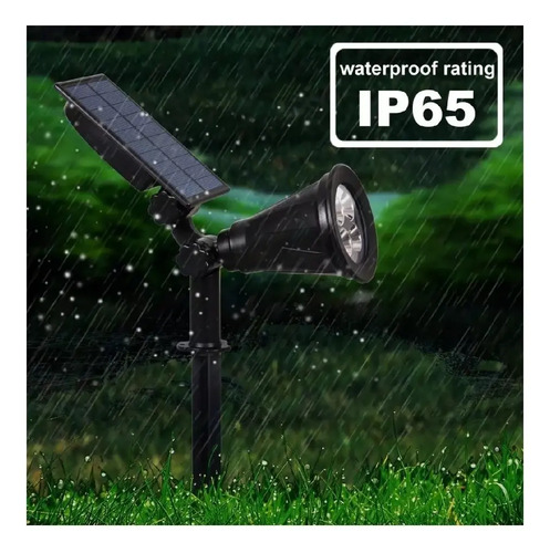Foco Solar Jardin Exterior Luz Led Verde 2w K37 - Imagen 2