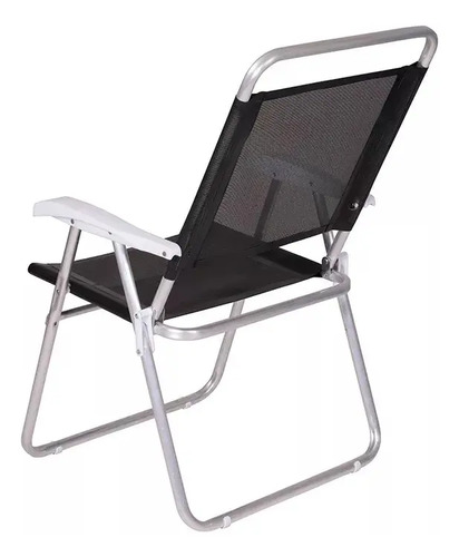 Silla Playera Mor Aluminio Master Plus Negra - Maria - Imagen 2