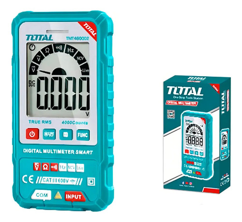 Tester Digital 600v Pantalla Lcd Total Tmt460002