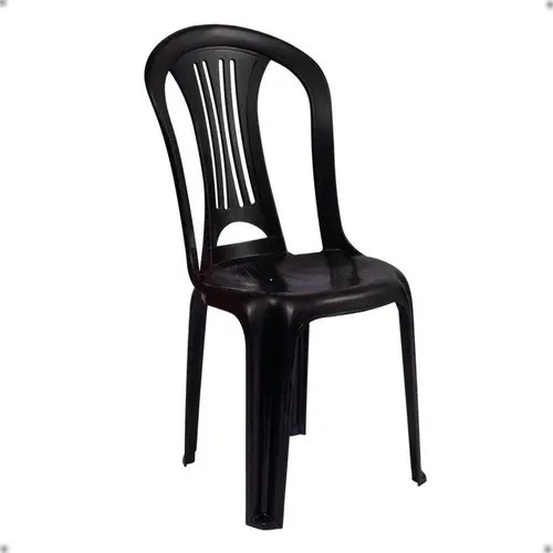 Silla De Bistró De Plástico - Mor - Color Negro - Imagen 4