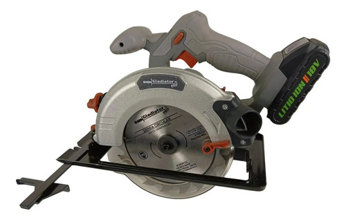 Sierra Circular Recargable 18v1bat. Gladiator Gris Oscuro 50-60 - Imagen 3