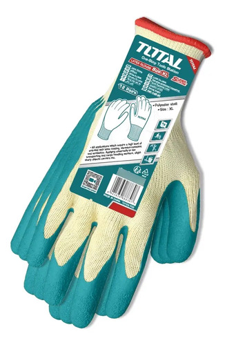 Guantes De Latex Para Cargas Pesadas Talle Xl Total Tsp13102 - Imagen 3