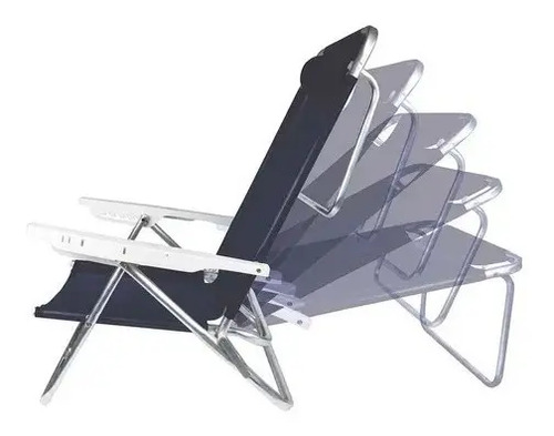 Reposera Silla Playa Con Almohadilla De Aluminio Summer Mor - Imagen 8