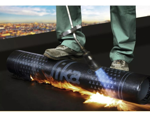 Membrana Asfaltica Sika 4mm 40kg Aluminizada Polietileno - Imagen 2