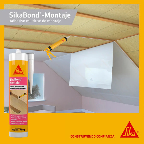 Adhesivo Blanco Sikabond Montaje 300 Cc - Maria - Imagen 3