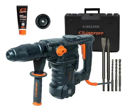 Rotomartillo Demoledor Percutor Sds Max 1600w 10joules 50 Hz Rml1600-9 Lusqtoff Negro - Imagen 5