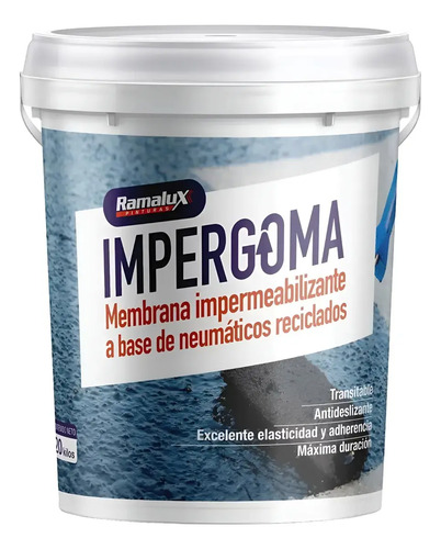 Impergoma A Base De Ruedas De Autos. Elastomerico 20k - Imagen 4
