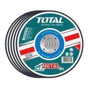 Disco Corte Metal Total 180mm (7) 1.6mm Amoladora - 5un