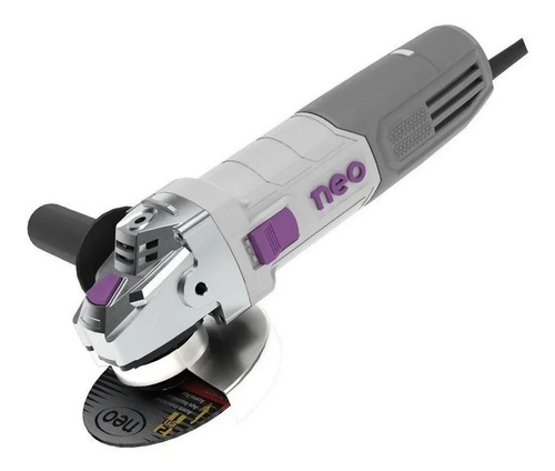 Amoladora Angular Neo Aa 1025 De 50 hz/60 hz Gris 1100w
