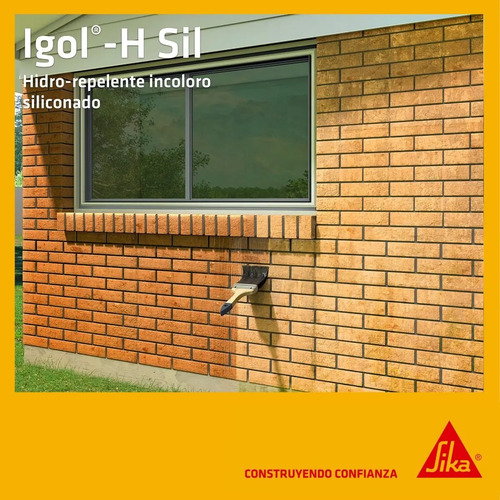 Impermeabilizante Ladrillos Incoloro Igol-h-sil 5 Lt. Sika - Imagen 2