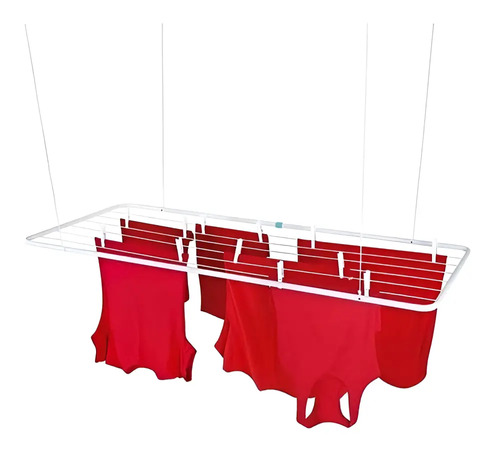 Tendedero De Techo Mor Acero Soporta 15kg 8.19m 140x56x2cm - Imagen 5
