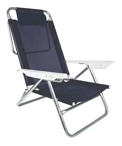 Reposera Silla Playa Con Almohadilla De Aluminio Summer Mor