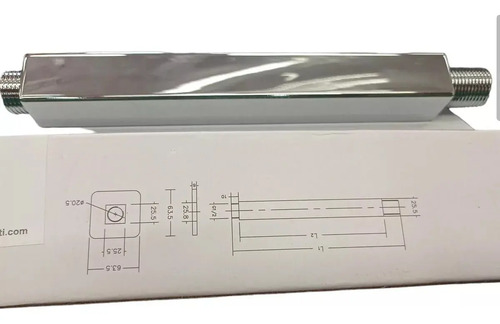 Brazo De Ducha Para Techo 20 Cm Cuadrado - Maria - Imagen 3