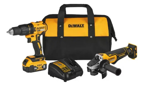 Combo Dewalt Dck248p1b2 Taladro 1/2'' + Esmeriladora 4-1/2''