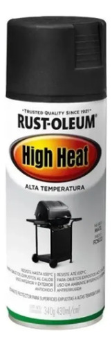 Rust-oleum Alta Temperatura Pintura Aerosol 430ml Color Negr - Imagen 4