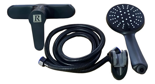 Monocomando Ducha Acero Inoxidable Negro - 51906 - Imagen 2