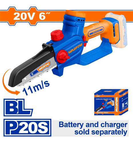 Mini Motosierra 6 Inalambrica 20v Accesorios Wadfow Wclp560 - Imagen 3