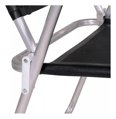 Silla Playera Mor Aluminio Master Plus Negra - Maria - Imagen 3