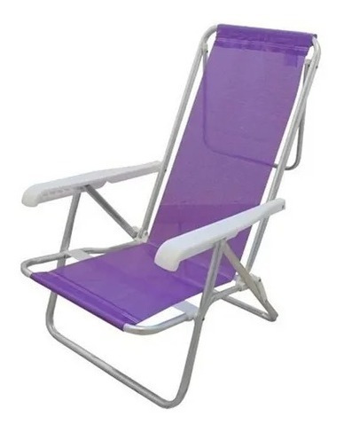 Silla Playa Reposera Aluminio Mor 8 Posiciones Sannet - Imagen 6
