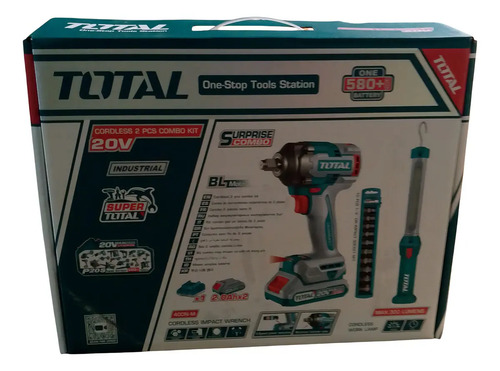 Kit Inalámbrico Total: Llave Impacto 20v 1/2'' Motor Sin Car - Imagen 3