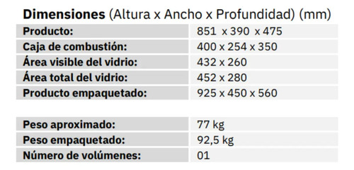 Calefactor Leña Metavila 100mt2 10kw Mendoza + Kit Pared - Imagen 6