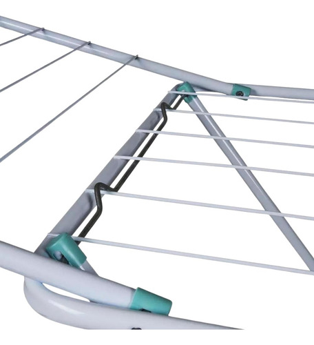 Tender Secarropa Plegable 11,80 Mts Ropa Acero Con Alas Mor - Imagen 5